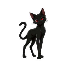 Ryu, die schwarze Katze